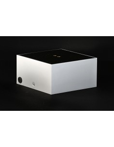 Vergossener Ringkerntransformator Halo-Square mit Umschaltmodul 300VA / 300W poliert