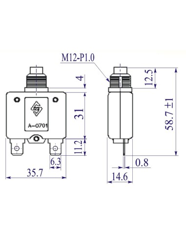 Schutzschalter SANG MAO A-0701HM